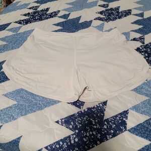 Lululemon White Athletic Shorts